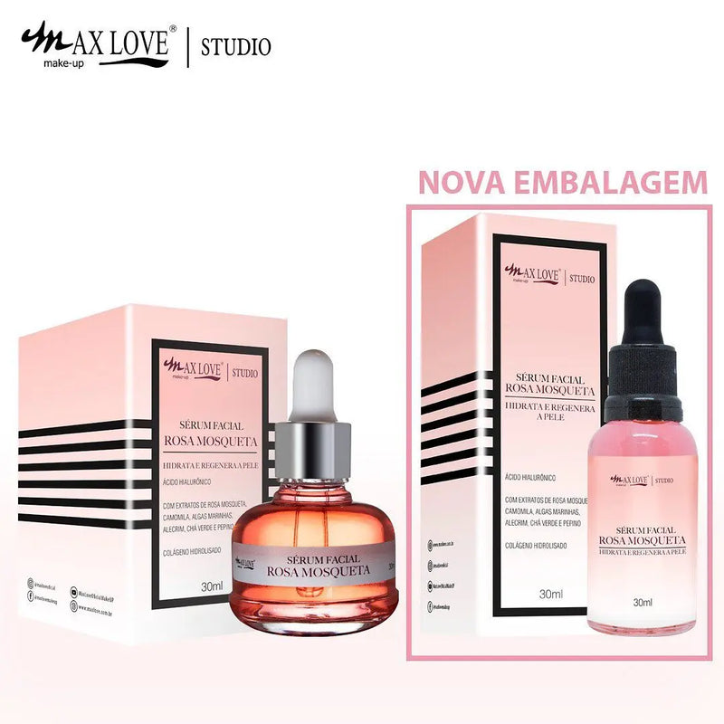 Sérum Facial Luxuo Hidratante Regenerador - Rosa Mosqueta Max Love